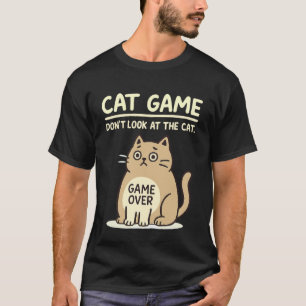 Camiseta Jogo de Gato Acabou Dono de Gato Engraçado Gordinh