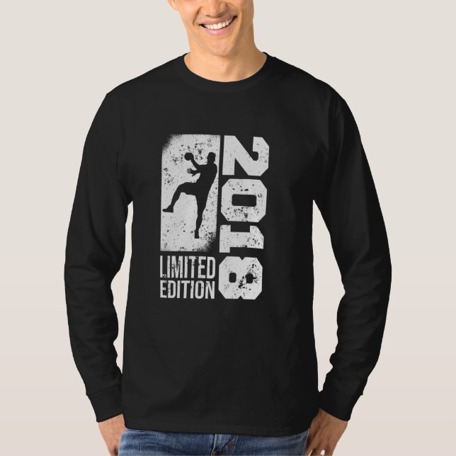 Camiseta Jogo de handebol de 2018 Birthday Handball (Frente)
