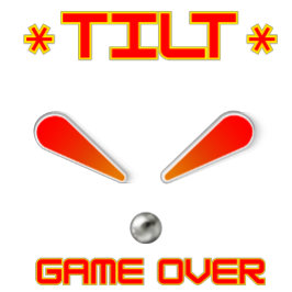 Camiseta Jogo De Inclinação Sobre Pinball