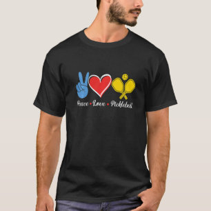 Camiseta Jogo de Jantar em Cute do Jogo Pickleball de Paz