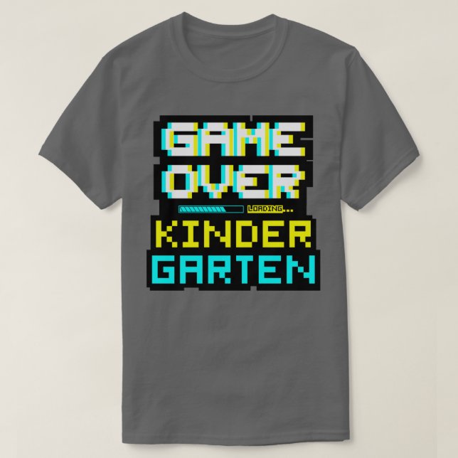 Camiseta Jogo de jogadores de volta para o Kindergarten Kin (Frente do Design)