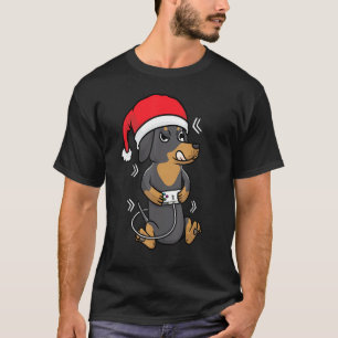 Camiseta Jogo De Jogo De Jogo De Cachshund De Natal Nós
