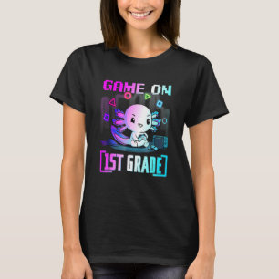 Camiseta Jogo de jogos para jogos Axolotl com Gamer Axolotl