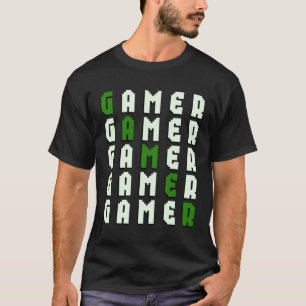 Camiseta Jogo de jogos PIXEL GAMER Jogador de jogos de amor