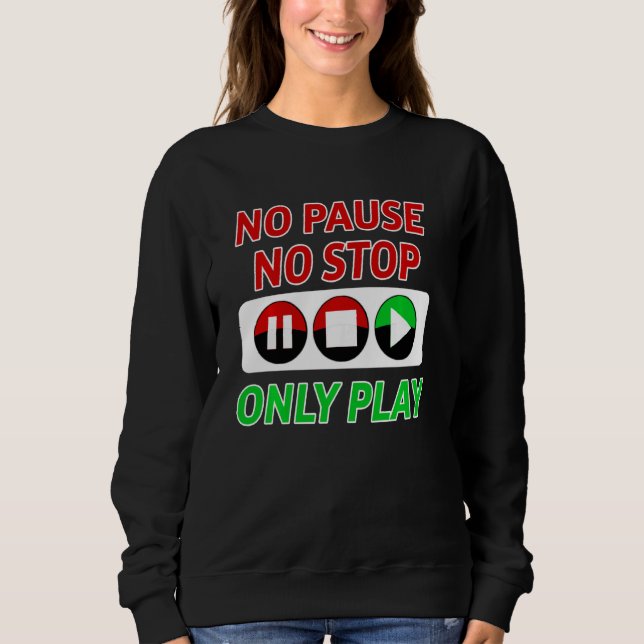 Camiseta Jogo de Jovens Engraçado Pausar (Frente)