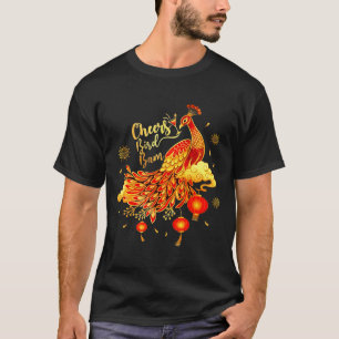 Camiseta Jogo de Mahjong Pea Cheers Bird Bam Chinês 