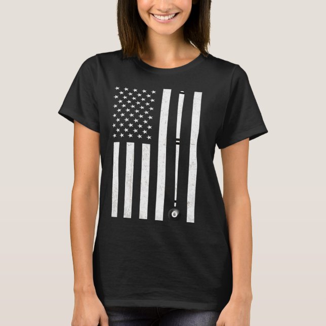 Camiseta Jogo de Mesa Engraçado Billiard (Frente)