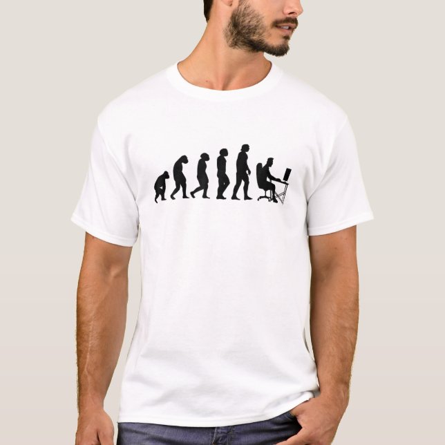 Camiseta Jogo de Nerd do Desenvolvedor da Web Evolution de  (Frente)