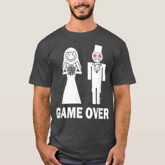 Camiseta Jogo de noiva sobre Casamento engraçado 77