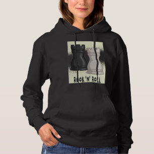Camiseta Jogo de palavras de xadrez Rook and Roll com peça 