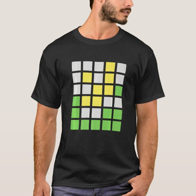 Camiseta Jogo de Palavras do Wordle (Frente)