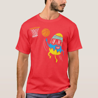 Camiseta Jogo de Páscoa Jogando Futebol Homens de Esportes 