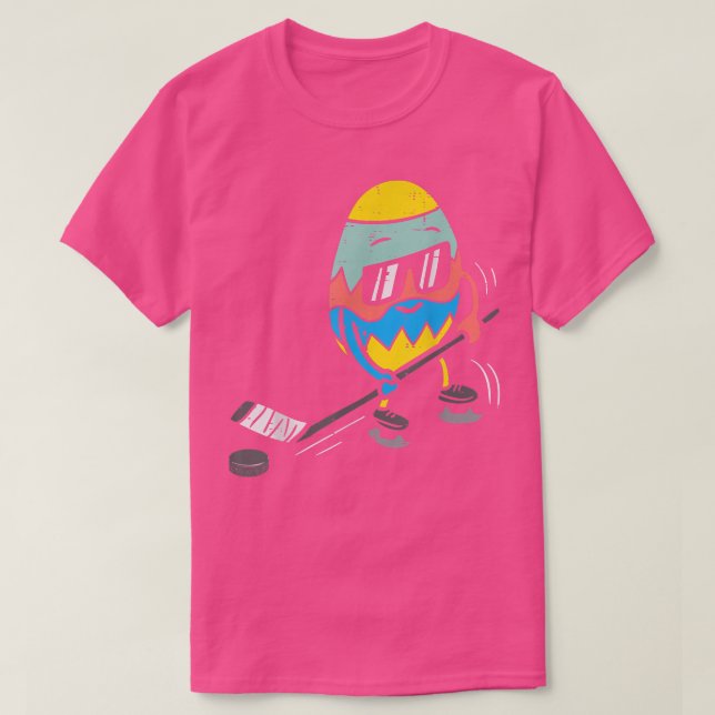 Camiseta Jogo de Páscoa, Jogo de Hóquei em Gelo (Frente do Design)