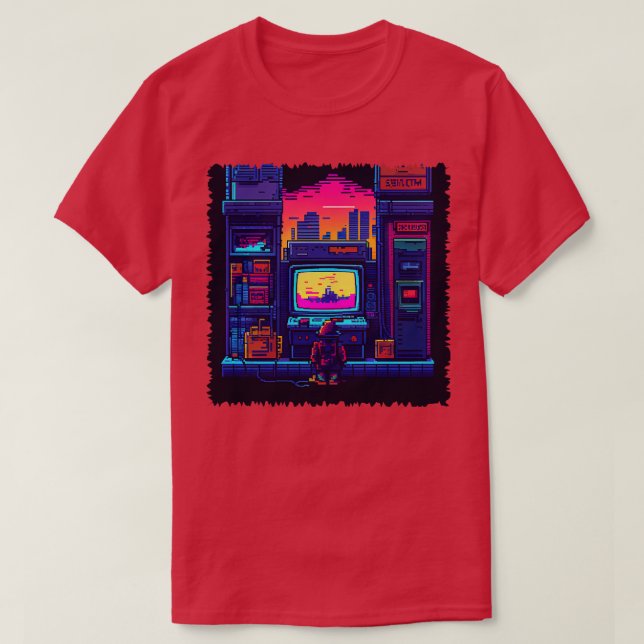 Camiseta Jogo de Pixel (Frente do Design)