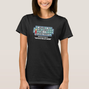 Camiseta Jogo de Quebra-cabeça de Teste de Humor para Adult