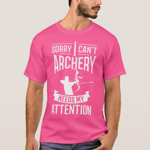 Camiseta Jogo de Seta do Arco do arco Hunter Archer Archery