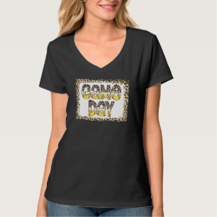 Camiseta Jogo de Softball com Leopardo Sangrado Vibes Softb