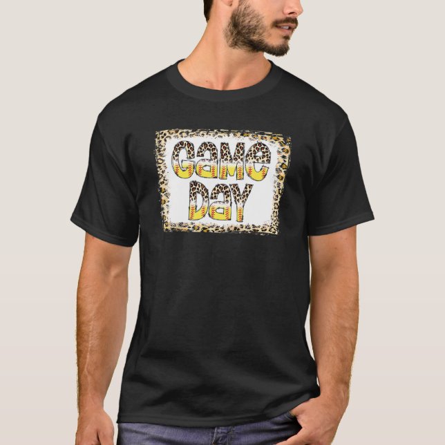 Camiseta Jogo de Softball com Leopardo Sangrado Vibes Softb (Frente)