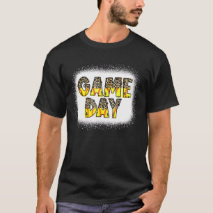 Camiseta Jogo de Softball com Leopardo Sangrado Vibes Softb