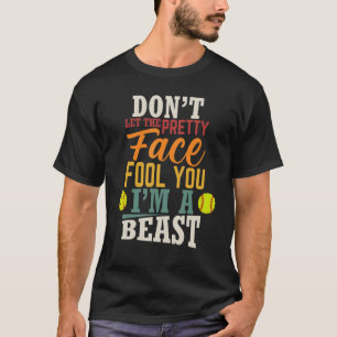 Camiseta Jogo de Softbol Feminino de Receptor Meninas Fastp