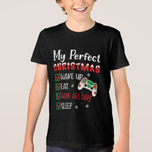 Camiseta Jogo de Sono Engraçado de Natal do Jogador