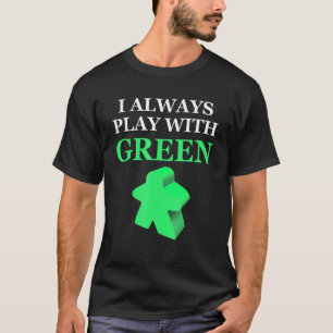 Camiseta Jogo de Tabuleiro Que Eu Sempre Jogo Com Meeple Ve