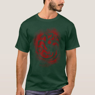 Camiseta Jogo de targaryen pulverizado contorno sigilo amig