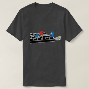 Camiseta Jogo de teclado de computador engraçado   Geeky Te