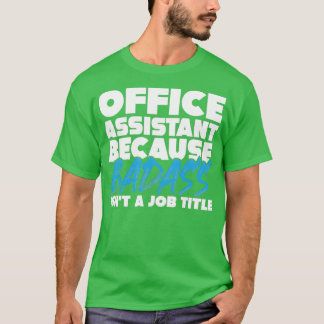 Camiseta jogo de trabalho do assistente de escritório