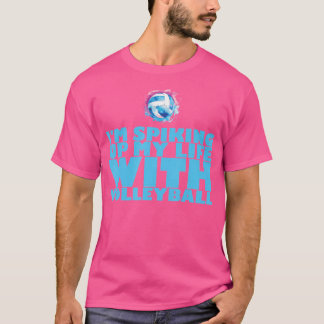 Camiseta Jogo de Treinamento de Jogador de Voleibol