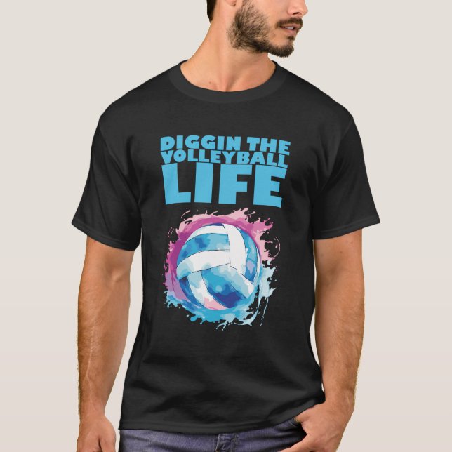 Camiseta Jogo de Treinamento de Jogador de Voleibol (Frente)