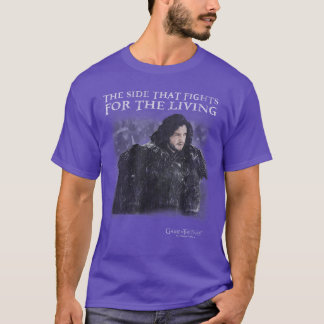 Camiseta Jogo de Tronos Jon Snow luta pelo chapéu lateral p
