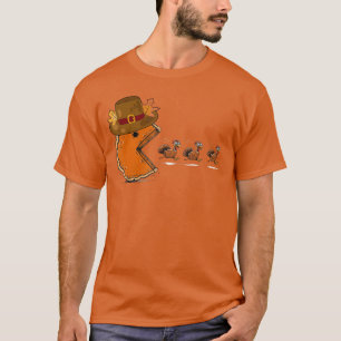 Camiseta Jogo de vídeo de Ação de Graças Comendo Peru Gamer