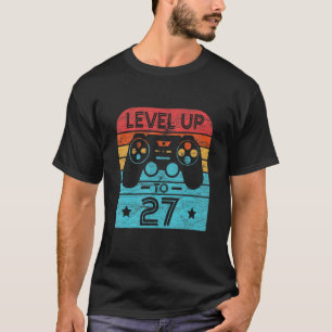 Camiseta Jogo De Vídeo De Aniversário Com 27 Anos De Idade,