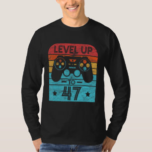 Camiseta Jogo De Vídeo De Aniversário Com 47 Anos De Idade,