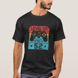 Camiseta Jogo De Vídeo De Aniversário Com 52 Anos De Idade,