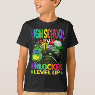Camiseta Jogo de Vídeo de Nível Superior Desbloqueado do