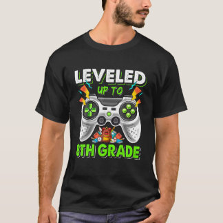 Camiseta Jogo De Vídeo De Nível Superior Desbloqueado Do 8º
