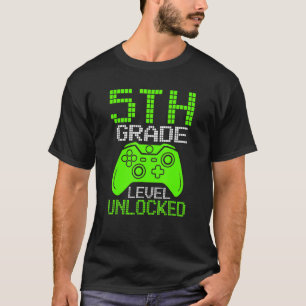 Camiseta Jogo De Vídeo Desbloqueado De Nível 5