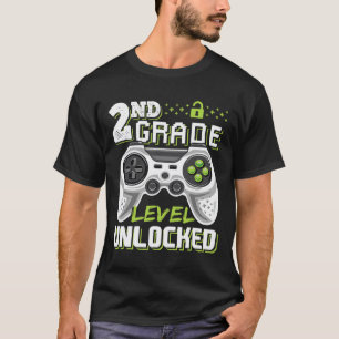 Camiseta Jogo De Vídeo Desbloqueado De Nível De segundo Vol