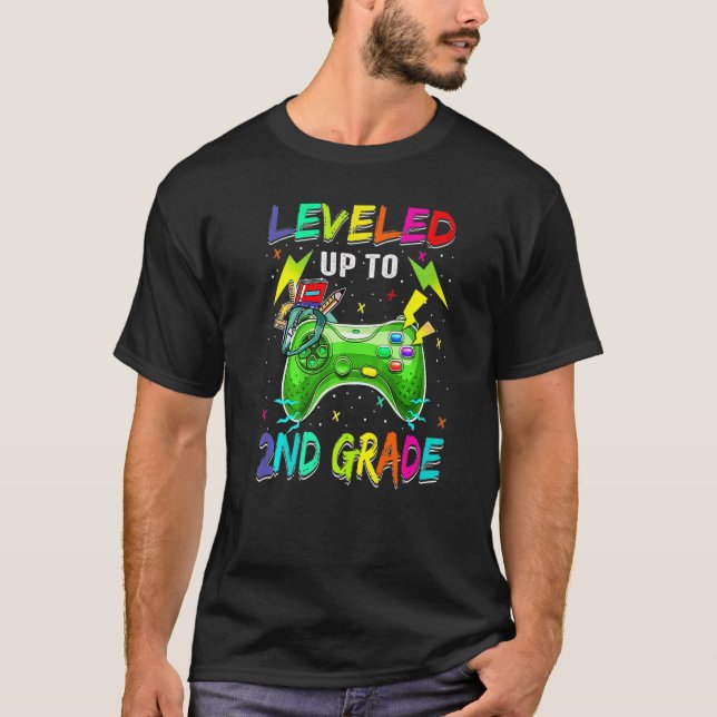 Camiseta Jogo De Vídeo Desbloqueado De Nível De segundo Vol (Frente)
