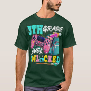 Camiseta Jogo de Vídeo Desbloqueado do Nível 3 de volta à e