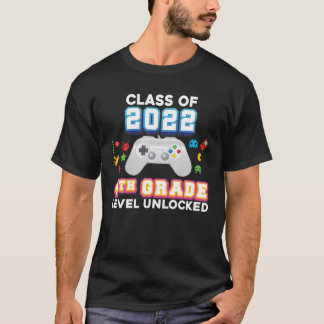 Camiseta Jogo De Vídeo Desbloqueado Do Nível 4 Da Classe 20