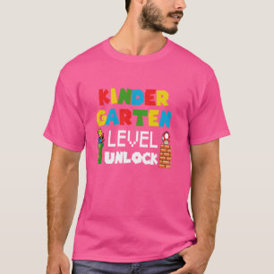Camiseta Jogo De Vídeo Desbloqueado Do Nível Do Jardim Do I