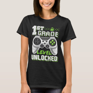 Camiseta Jogo De Vídeo Desbloqueado No Nível De 1rua De Vol