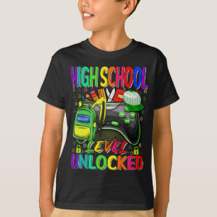 Camiseta Jogo de vídeo desbloqueado no nível do segundo g