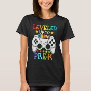 Camiseta Jogo De Vídeo Desbloqueado No Nível Pré-K Volta Pa