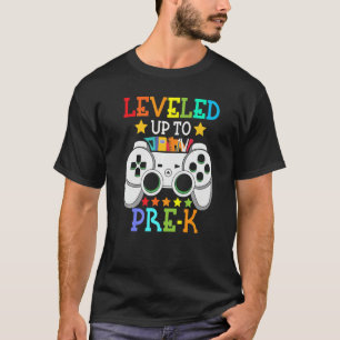 Camiseta Jogo De Vídeo Desbloqueado No Nível Pré-K Volta Pa