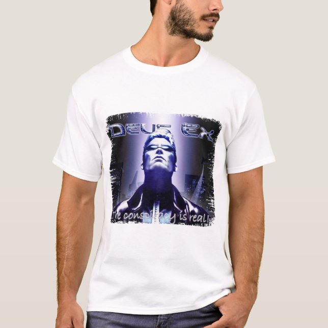 Camiseta Jogo de vídeo Deus Ex (Frente)