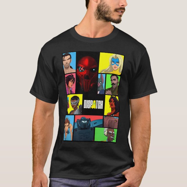 Camiseta Jogo de Vídeo Dispatch (Frente)